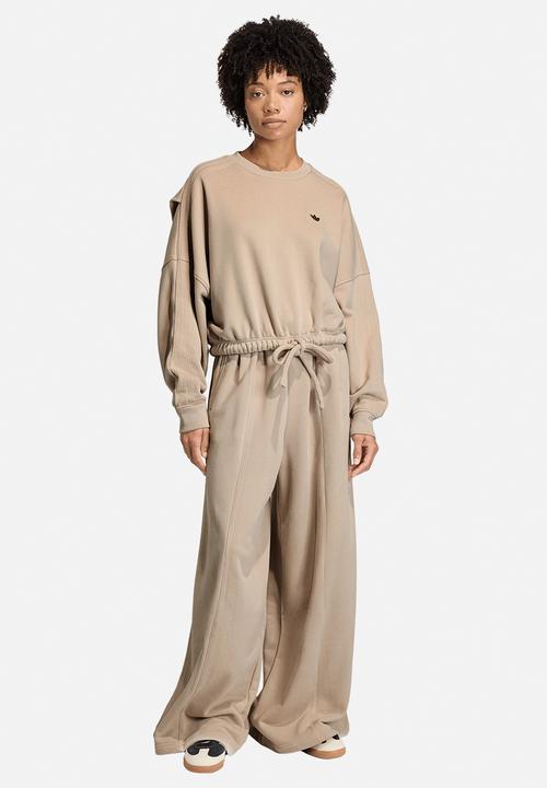 adidas Originals - P Essential Oversized Crewneck - Stone Khaki