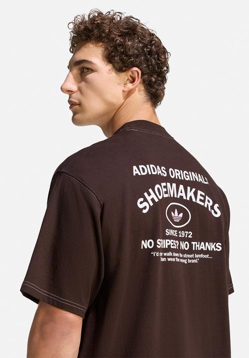 adidas Originals - Originals Shoemaker Graphic Tee - Aurora coffee brown