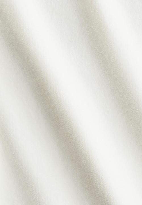 H&M - Flared velour joggers - white