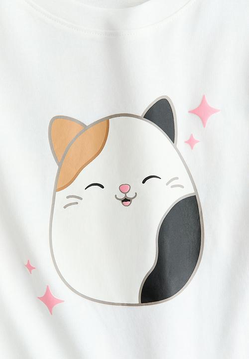 H&M - Loose-fit printed cotton T-shirt - white/squishmallows