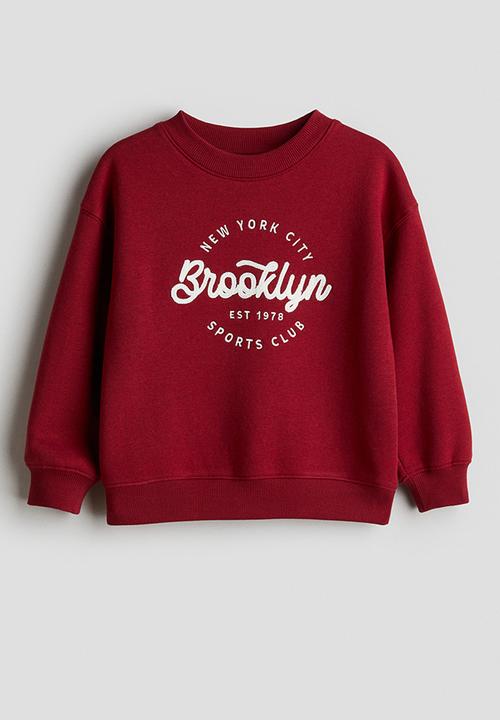 H&M - Printed sweatshirt - red/brooklyn