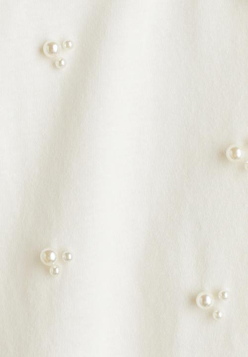 H&M - Cotton T-shirt - cream
