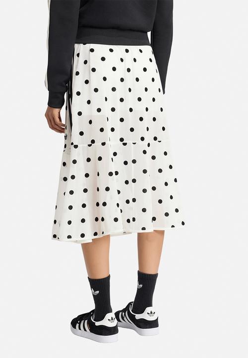 adidas Originals - Sheer Polka Dots Skirt - Offwhite