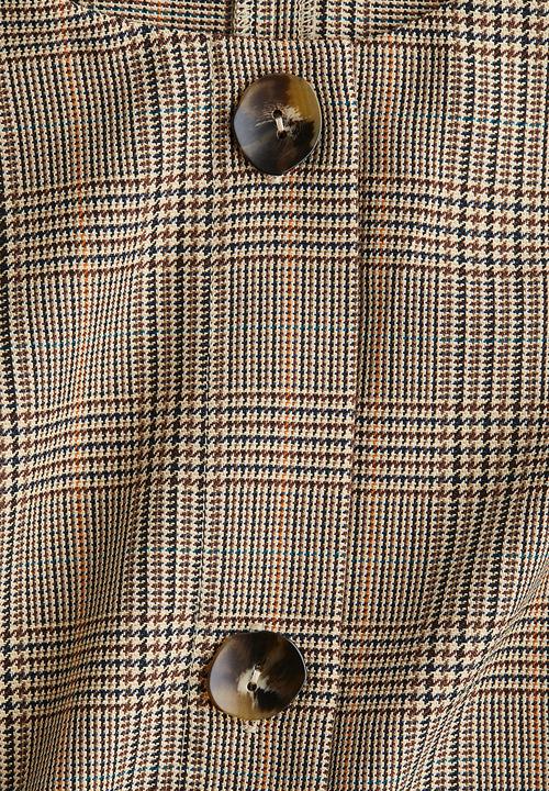 H&M - Shift dress - beige checked