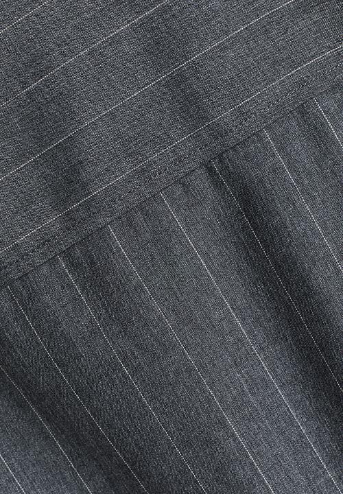 H&M - Long shirt - dark grey pinstriped
