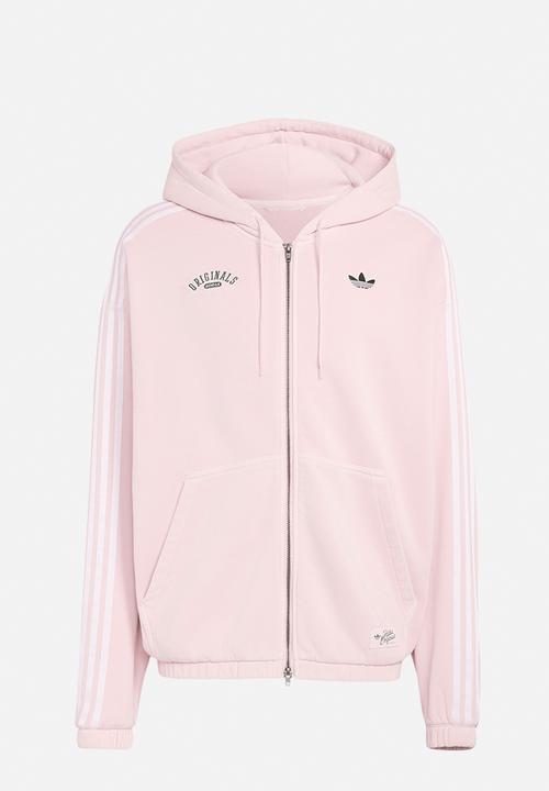 Zip Through Hoodie - Sandy Pink