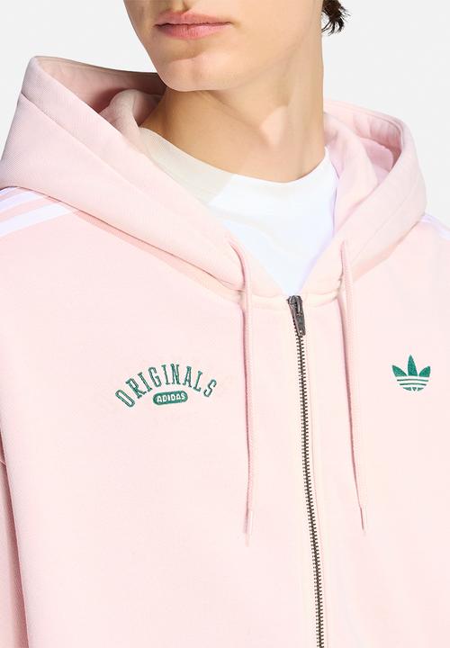 Zip Through Hoodie - Sandy Pink