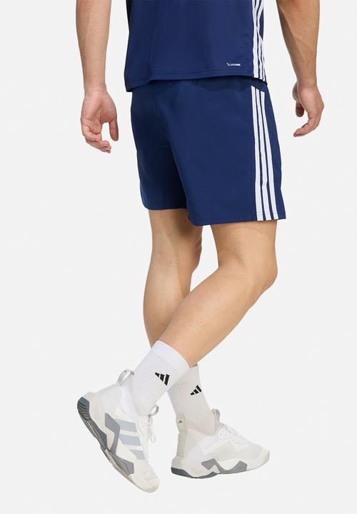 adidas Performance - Workout Essentials Base 3 stripes Woven Short - Dark blue/white