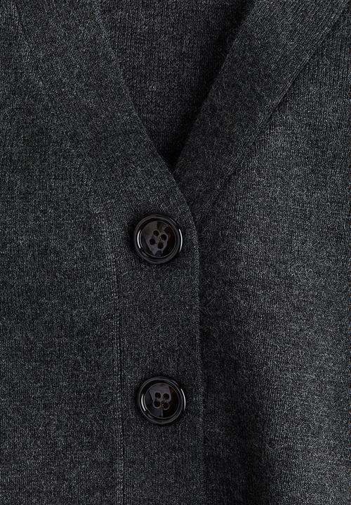 H&M - Knitted cardigan - dark grey marl 