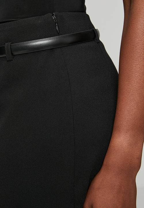 Forever New - Millie belted midi skirt in black