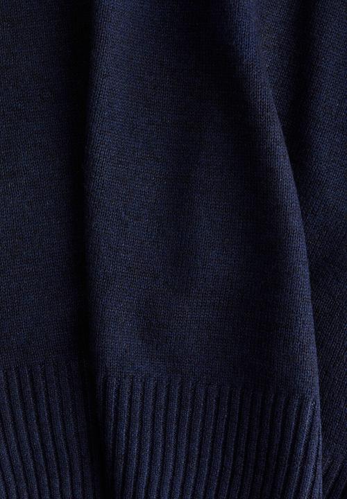 H&M - Off-the-shoulder jumper - navy blue