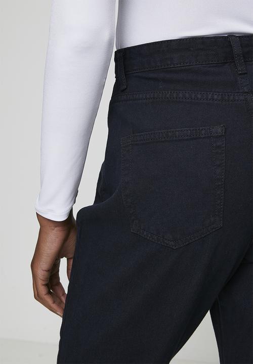 Brave Soul - Ladies Distressed Mom Jean - Black