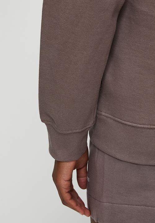 POLO - Wmn Harper Long Sleeve Quarter Zip Track Top - Iron