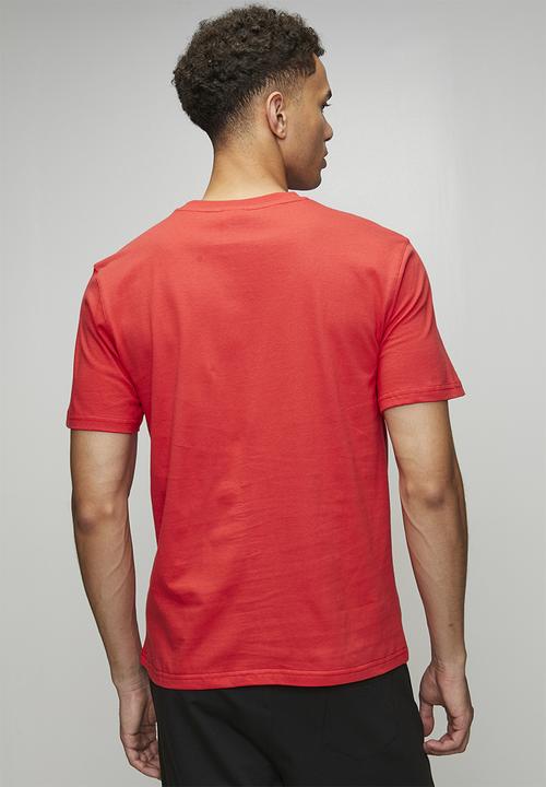 Reebok - CODY SMALL LOGO CREW NECK SS TEE - VECTOR RED