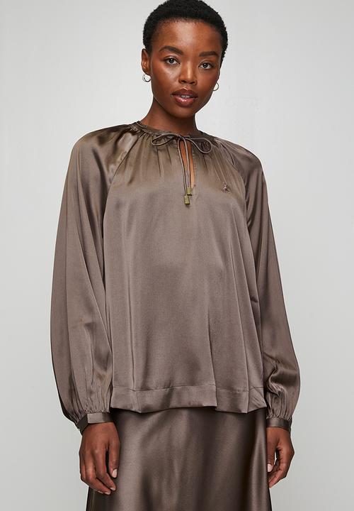 POLO - Wmn Mya Long Sleeve Blouse - Iron