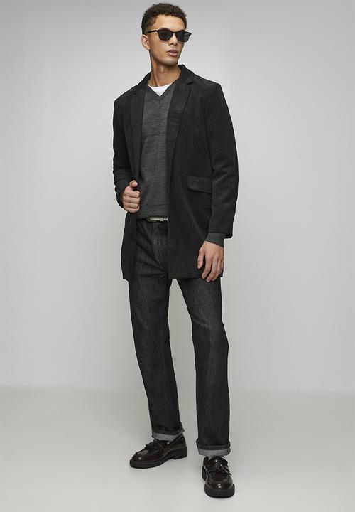 Brave Soul - Formal Long Length Coat - Black