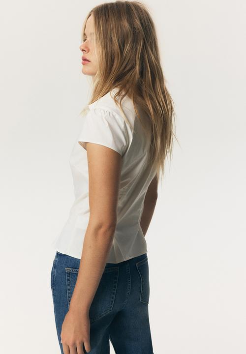 H&M - Short-sleeved shirt - white