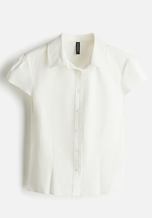 H&M - Short-sleeved shirt - white