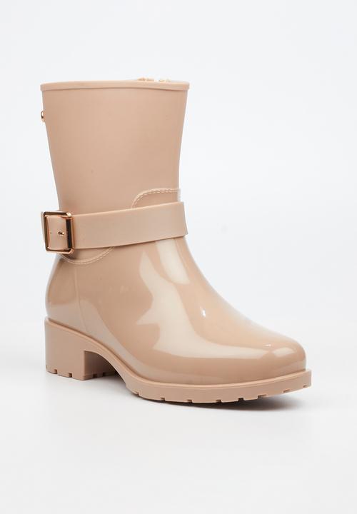 Viabeach - Cloudy 2 gold buckle rain ankle boot - taupe
