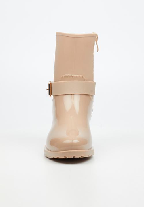 Viabeach - Cloudy 2 gold buckle rain ankle boot - taupe