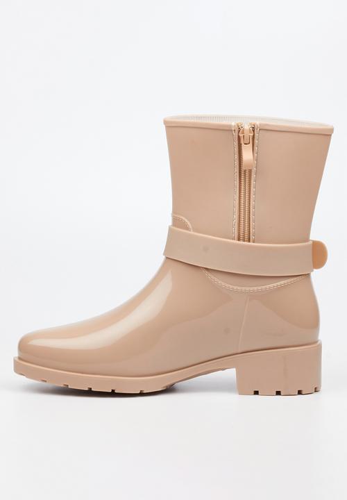 Viabeach - Cloudy 2 gold buckle rain ankle boot - taupe