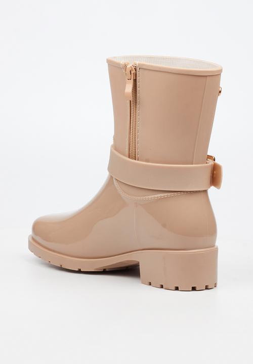 Viabeach - Cloudy 2 gold buckle rain ankle boot - taupe