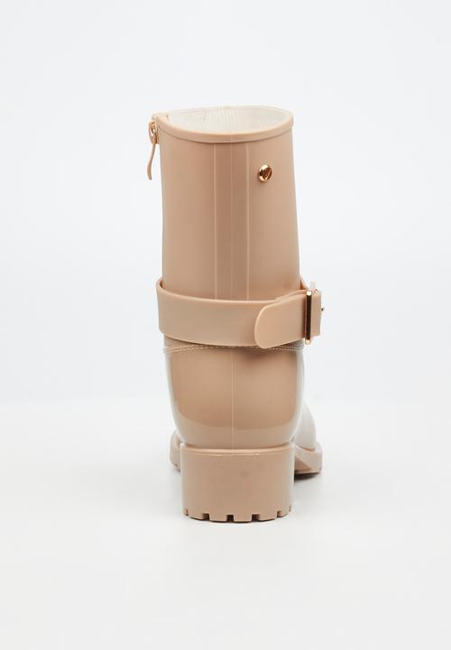 Viabeach - Cloudy 2 gold buckle rain ankle boot - taupe