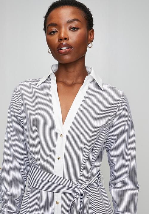 Pringle of Scotland - Pringle april stripe shirt dress -