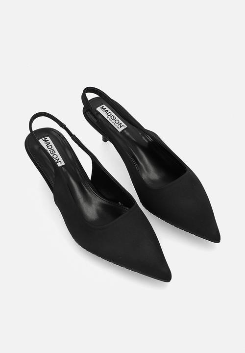 Madison® - Otto closed toe slingback heel - black