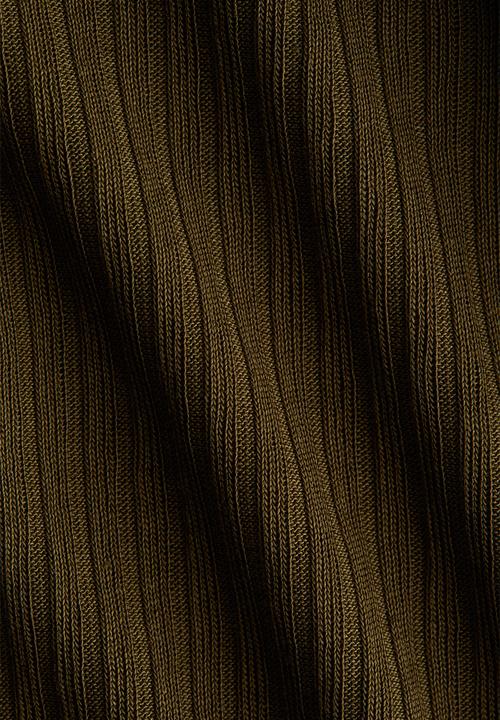 H&M - Rib-knit top - dark khaki green