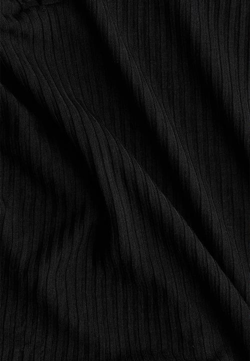 H&M - Rib-knit top - black