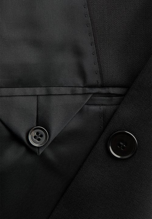 H&M - H&M Studio: Single-breasted wool-blend blazer - black