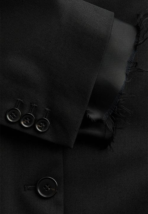 H&M - H&M Studio: Single-breasted wool-blend blazer - black