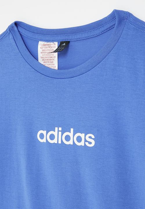 adidas Performance - Y lin tee 160 s26 - ray blue/white