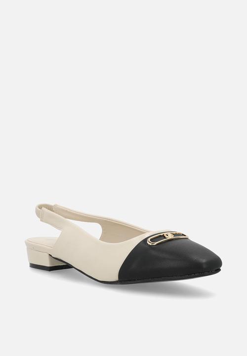 POLO - Toe cap slingback - off white