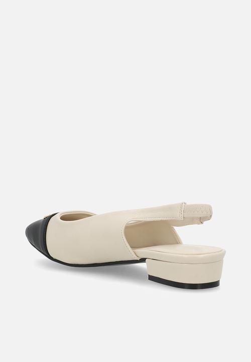 POLO - Toe cap slingback - off white