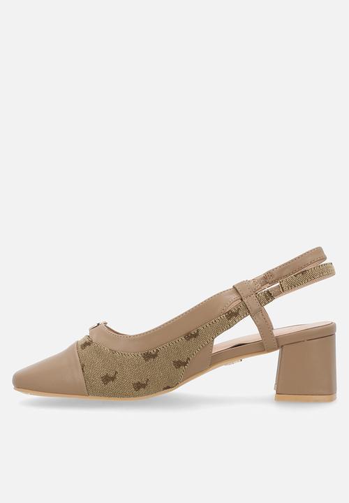 POLO - Toe cap block heel - stone