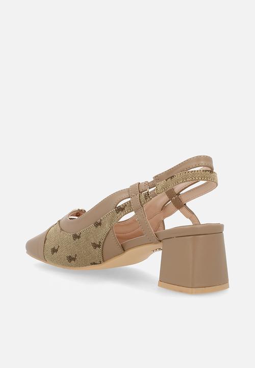 POLO - Toe cap block heel - stone