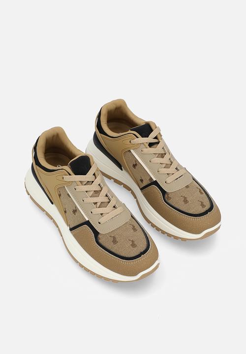 POLO - Jacquard monogram runner - stone