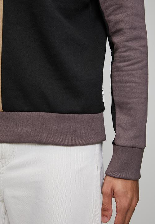Ben Sherman - Panelled Colour Block Crew Sweater - Cornstalk