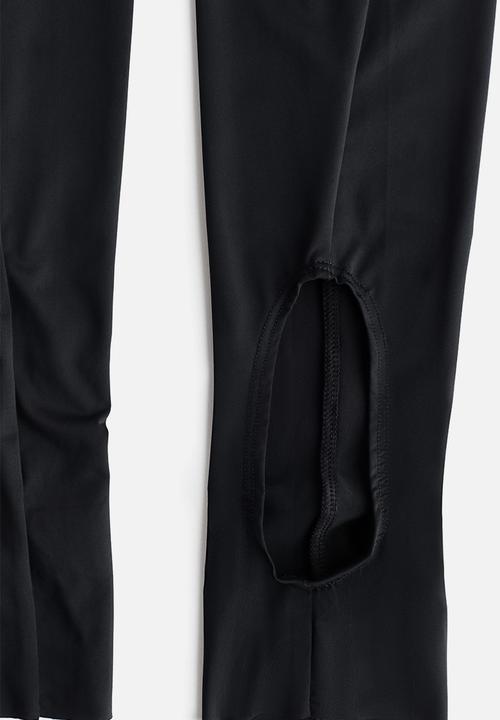 H&M - H&M Studio: Draped-panel leggings - black