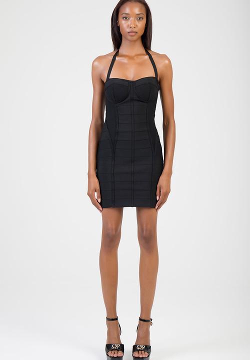 SISSY BOY - Talk About Us Mini Dress Bandage Mini Dress With Cups - Black
