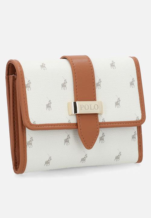 POLO - Kelsey medium trifold purse - grey