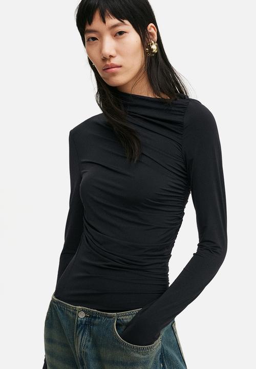 H&M - H&M Studio: Draped top - black