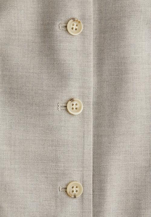 H&M - Long waistcoat - light beige marl