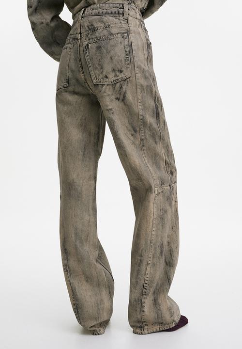 H&M - H&M Studio: Painted-look jeans - grey