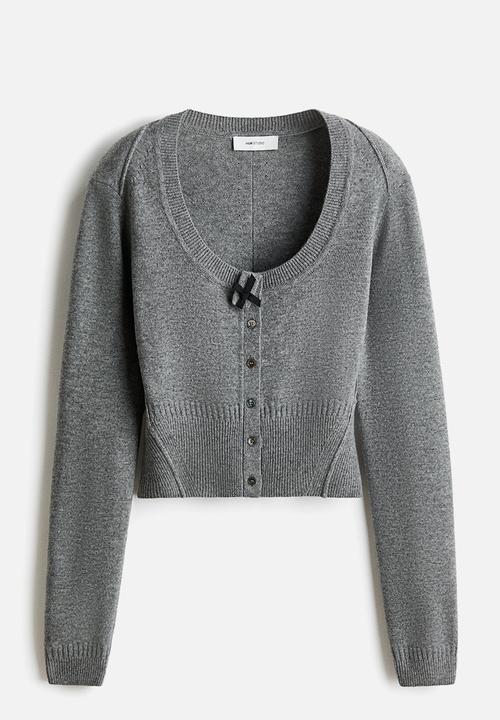 H&M - H&M Studio: Wool cardigan - grey marl