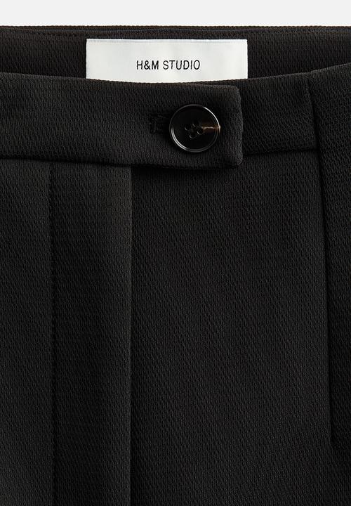 H&M - H&M Studio: Flared skirt - black