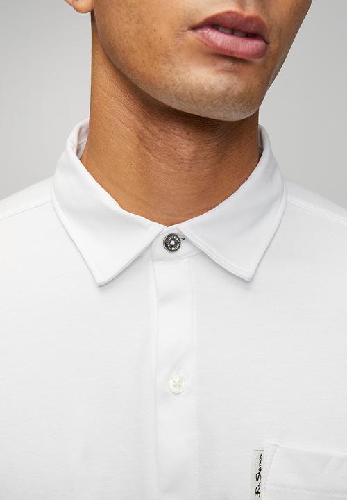 Ben Sherman - Double Knit Interlock Long sleeve shirt - white