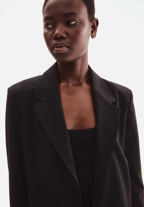 H&M - Long blazer - black